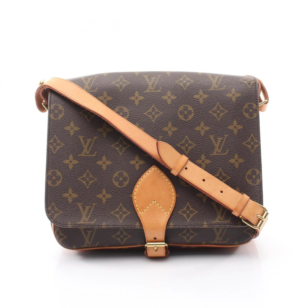 LOUIS VUITTON Brown Monogram Leather Shoulder Bag